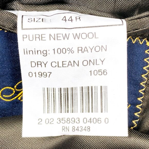 Brooks Brothers Vintage Suit New Wool Windowpane Plaid Brown Green 44 Pant 38 39 - Picture 3 of 16